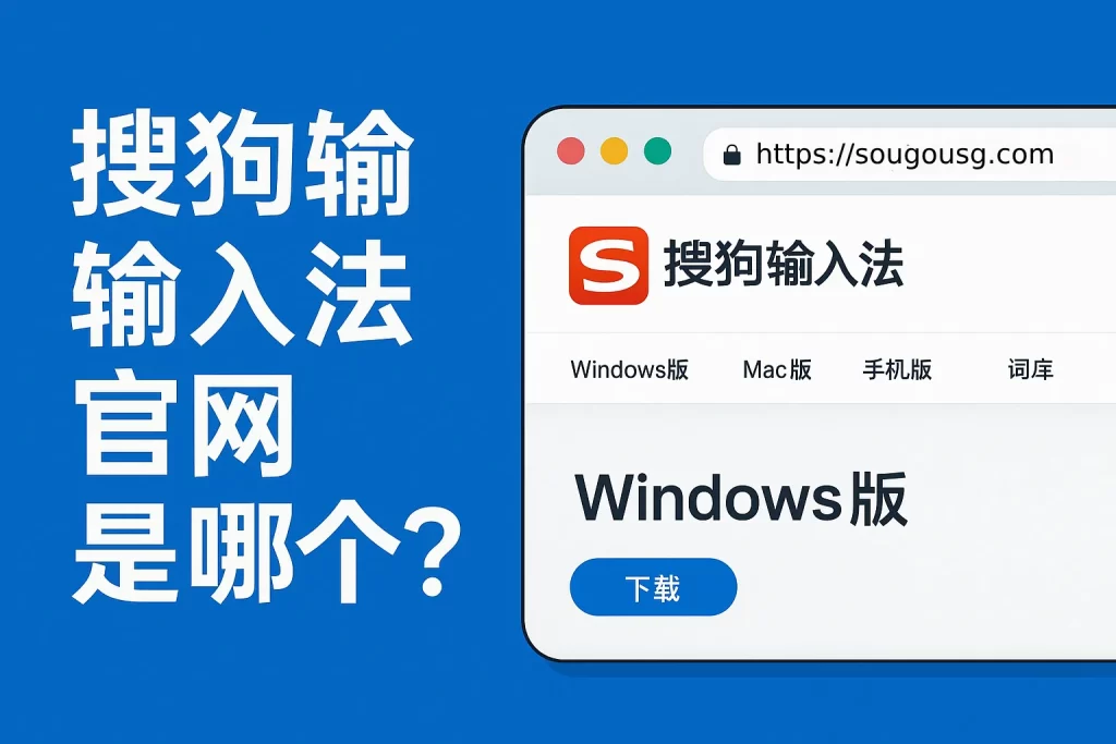 搜狗五笔输入法下载入口有吗？官方说明